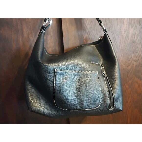 American Bling Conceal Floral Purse Matching Wallet Set Embroidered Bag Black - Picture 6 of 7